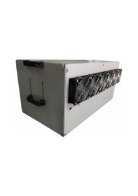 Resim RigBu Kapalı Mining Rig Kasası SK77 Fanlı Gri 