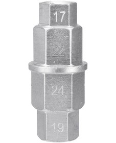 Resim 1adet 3/8'' Dişli Motosiklet Altıgen Anahtar Mil Anahtarı Aracı Altıgen Allen Ön Tekerlek Hub Mil Soket Adaptörü 