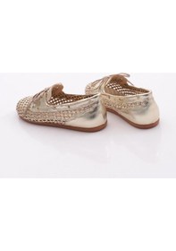 Resim Dgn B00112 Kadin Delikli Oxford Ayakkabi Altın 