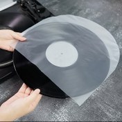 Resim 50/100 adet LP Vinil Plak İç Kılıf Koruyucu, Anti-Stat U-Şekilli Plak Kılıfları, Çiziklere Karşı Dayanıklı İç Disk Kapakları 17.78cm, 30.48cm Plaklar, CD Koleksiyonları, Albümler için - Vinil Koleksiyonunuzun Ömrünü Koruyun 