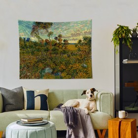 Resim Montmajour'da Günbatımı Duvar Örtüsü - 70 cm x 90 cm 