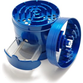 Resim Çekmeceli 60 mm. Mavi Grinder Herbal Parçalayıcı pz38mv 