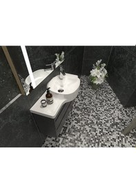 Resim Cerastyle Turkuaz Harmony Etajerli Lavabo 80 CM 