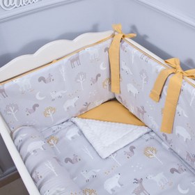 Resim Winter Bebek Uyku Seti - Düz Bumper / 70x140 