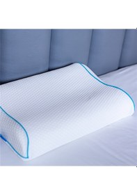 Resim SimpleThePillow Boyun Destekli Visco Yastık Boyun Fıtığı Boyun Düzleşmesi Boyun İçin Ortopedik Boyun Yastığı 55*35*13*8 