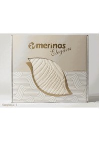 Resim Merinos Elegans Çift Kişilik Battaniye Şampanya - Yaprak Şampanya 