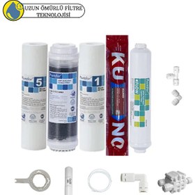 Resim Pemax Water Solutions Purefer Açık Kasa Çif Sedimentli Sertifikalı 5'li Orijinal Lg Kuno Mebran 5'li 