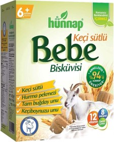 Resim Hünnap Keçi Sütlü 6+ Ay Bebe Bisküvisi 400 G 3 ADET 
