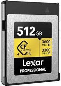 Resim Lexar Gold Serisi Profesyonel CFexpress 4.0 Tip-B Bellek Kartı - 512GB 