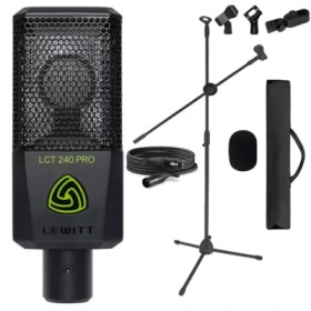 Resim Lewitt LCT 240 PRO Condenser Mikrofon Stand ve Kablo Seti 