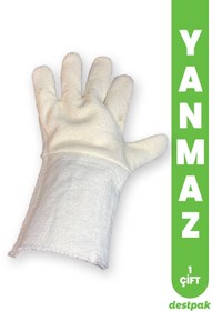 Resim Destpak Isıya Dayanıklı Yanmaz Eldiven - Fırıncı Eldiveni, Restoran Için Yanmaz Eldiven - Fırın Eldiveni 