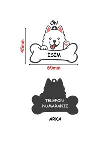 Resim Majo İsimlik Samoyed 45mmx65mm 