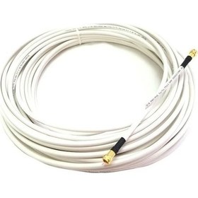 Resim Baff Germany Rg7 Gold F Konnektörlü Hazır Uydu Anten Kablosu - 15 Metre Beyaz 
