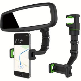 Resim 360° Dönebilen Ayarlanabilir L-Şekilli Araba Telefon Tutucu - Çok Fonksiyonlu GPS Navigasyon ve Müzik Standı, Araba ve Ev Kullanımı İçin, Dayanıklı Plastik, Güce Gerekli Değil, Otomatik Cep Telefonu Tutucu, Araç Aksesuarı, Modern Aksesuar, Sağlam İnşaat 