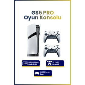 Resim Seyutech Gs5 Pro Kablosuz Çift Kol Oyun Konsolu Uyumlu 4k-Hdmı 53 Emulatör 30000 Oyunlu 2.4g Gaming Atari 