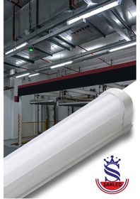 Resim 60w 120 Cm Yatay Led Etanj Armatür-trafolu Beyaz Işık 4 Adet Beyaz 