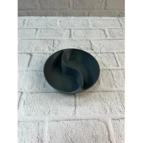 Resim HERŞEYBURDAMODA Gri Çerezlik Kase Seti Bölmeli Sunum Tasarımı 