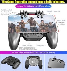 Resim Coverzone Mobil Oyun Kolu – Yarı İletken Soğutma Fanlı L2R2 Tetik Düğmeli, 6 Parmak Destekli Gamepad, Ergonomik Tutma, Sessiz Soğutucu, 4.7–6.5” iOS & Android Telefonlar ile Uyumlu | DL88 