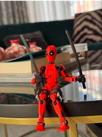 Resim Dummy Deadpool Eklemleri Hareketli 14 Cm Mini Figür Deadpool 