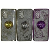 Resim Xiaomi Redmi 9t Simli Yüzüklü Standli Silikon Kilif 