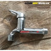 Resim Tek Mix Musluk Pirinç Aç Kapa Musluk Tse Li 1/2 20mm 13.5cm 