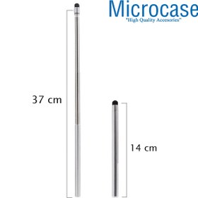 Resim Microcase Universal Telefon Tablet Ipad Teleskopik Akıllı Tahta Sunum Kalemi 37 Cm - Al3459 Gümüş 