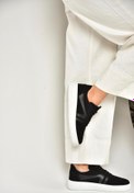 Resim Fox Shoes U274431102 Siyah Süet Kadın Spor Ayakkabı Sneakers 