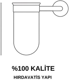Resim Çelik Banyo Paslanmaz Pirinç Eser Montajlı Diş Fırçalık Gri 