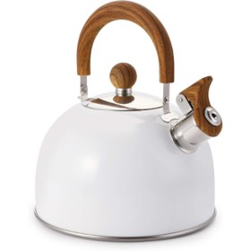 Resim CT STONES Paslanmaz Çelik Demlik Beyaz Renk 