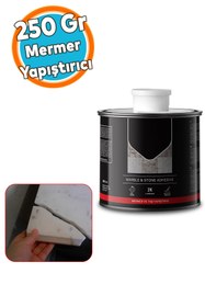 Resim NZB Mermer Granit Taş Fayans Çini Mozaik Beton Ahşap Yapıştırıcısı 250 gram Polyester Sentetik Reçine 