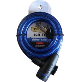 Resim Yuma Ym- 734 150cm Mavi Bisiklet Kilidi 