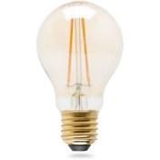 Resim Osram A60 7W Vintage 1906 Led Cl A Fıl Gold 55 Non-Dim E27 Ampul - Sarı Işık 