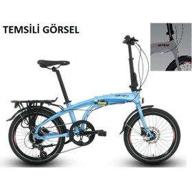 Resim Carraro 20J Carraro Flexı 108 Hd Katlanır Bisiklet - Koyu Gri Siyah Kırmızı 