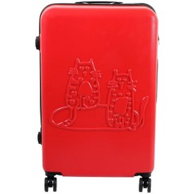 Resim Biggdesign Cats Kırmızı Küçük Boy 20" Valiz 