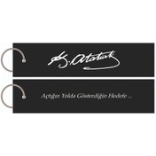 Resim Atatürk İmzalı Motosiklet Anahtarlığı 