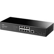 Resim Cudy GS2008S2 2 Port Gigabit SFP 1 Port Consol 8 Port L2 Yönetilebilir Gigabit Metal Switch Cudy