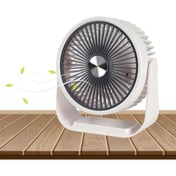 Resim EXENAR Portatif Masaüstü Şarjlı 360° Dönen Vantilatör Mini Fan Şarjlı Soğutucu 3 Kademe 1200 mAh Klima 