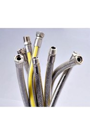 Resim AyrStore Ocak Fırın Doğalgaz Bağlantı Fleksi Extra Korumalı Hortum 1 Metre 