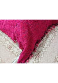 Resim El Dokuma Akriilik İp Tek Kişilik Yatak Örtüsü 160x240 -fuşya Fuşya 