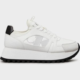 Resim Calvin Klein Kadın Ayakkabı Yw0yw01642 01w Beyaz - Siyah 