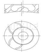 Resim Mahle 0220114 Piston Segman 1.00 26 Pim (-0.20MM KİSA) 76 Mm (RENAULT: KANGOO-CLİO 8200405109 (WN156558) 