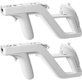 Resim Adet Zapper Oyun Tutucusu Nintendo Wii Uzaktan Sağ Sol Denetleyici Wii Zapper Oyun Aksesuarları 