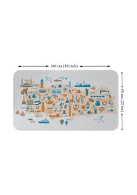 Resim Eğitici Ve Öğretici Cocuk Odası Türkiye Haritası Duvar Sticker-60x105-3875 Renkli 