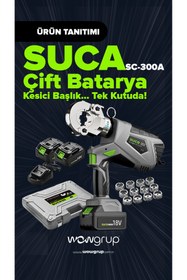 Resim Suca SC-300A 16-300 mm2 Hidrolik Şarjlı Sıkma ve Kesme Makinesi 