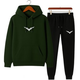 Resim classy moda Unisex 2’li Eşofman Takımı | Minimal Nakış Detaylı Kapüşonlu Sweat ve Alt Üst Rahat Günlük Stil 