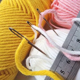 Resim 15 adet Paslanmaz Çelik Büyük Göz İğnesi Seti - Çift Dokuma, Sahte Deri, Bant Dokuma, Kalın İplikler, El Sanatları Temel Malzemeleri için İdeal|Paslanmaz Çelik İğneler|Dayanıklı El Sanatları Araçları, Dokuma Malzemeleri 