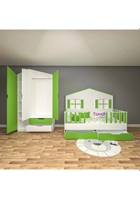 Resim Roof Bebek Odası Takımı Mdf Antrasit 