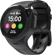 Resim Elari 4G Çocuk Akıllı Saat Telefon GPS Takip Cihazı Erkek ve Kız Çocukları için Su Geçirmez, 2 Yönlü Sesli ve Görüntülü Aramalar, SOS Düğmesi, Çıkarma Sensörü, Kamera, MP3 Çalar - KidPhone 4GR (Siyah) 