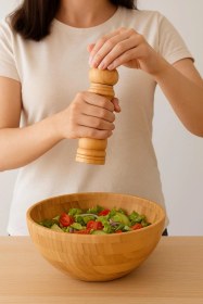 Resim Bambu Baharat Değirmeni Sarı 