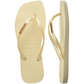 Resim Havaianas Square Logo Metallıc Kadın Parmak Arası Terlik 4148257 4148257 9256 Krema 